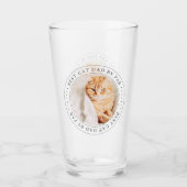 Bester Cat Vater nach Art Klassisches einfaches Fo Glas (Vorderseite)