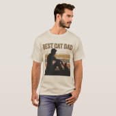 Bester Cat Vater T-Shirt (Vorne ganz)