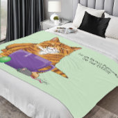 Bester Cat Vater Vatertag Fleecedecke