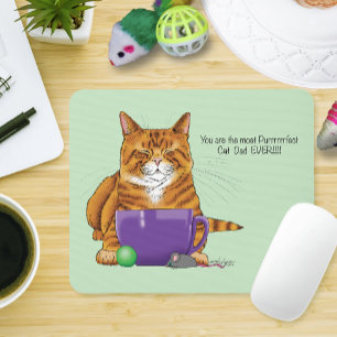 Bester Cat Vater Vatertag Mousepad