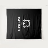 Bester Cat Vater Wandteppich (Vorderseite (Horizontal))