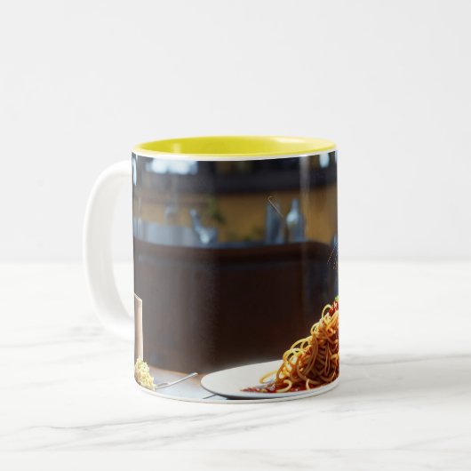 Bester Cat Vater Zweifarbige Tasse (Vorderseite Links)