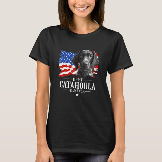 Bester Catahoula Leopard Vater je amerikanische Fl T-Shirt (Vorderseite)