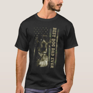 Bester Catahoula-Vater jemals Camo Amerikanische T-Shirt