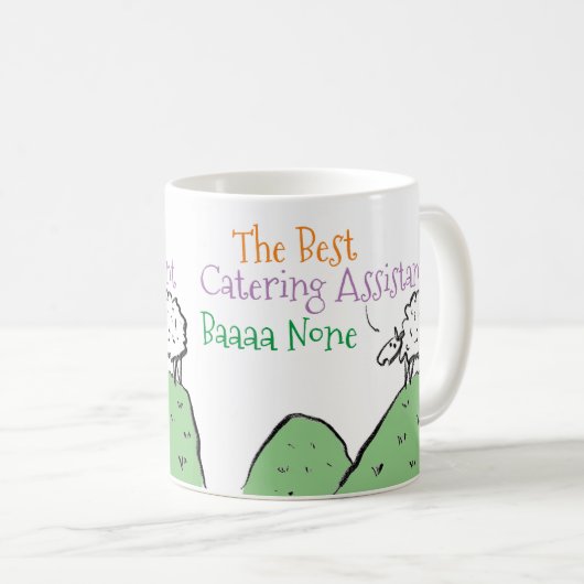 Bester Catering-Assistent oder Küchenarbeiter Kaffeetasse (VorderseiteRechts)