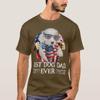 Bester Cavachon Vater je amerikanisches Flag Gesch T-Shirt