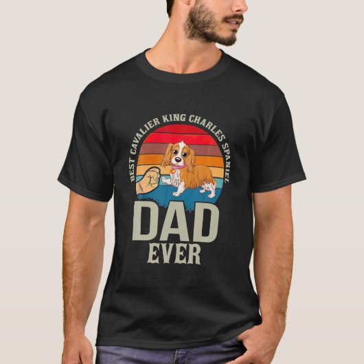 Bester Cavalier King Charles Spaniel-Vater überhau T-Shirt (Vorderseite)