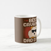 Bester Cavapoo-Vater Allerzeit Cool Vintage Retro Kaffeetasse (VorderseiteRechts)