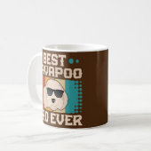 Bester Cavapoo-Vater Allerzeit Cool Vintage Retro Kaffeetasse (Vorderseite Links)