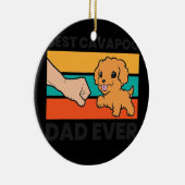 Bester Cavapoo Vater je Cavoodle Cavapoo Dog Keramik Ornament (Rechts)