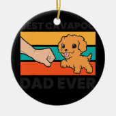 Bester Cavapoo Vater je Cavoodle Cavapoo Dog Keramik Ornament (Vorne)