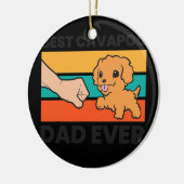 Bester Cavapoo Vater je Cavoodle Cavapoo Dog Keramik Ornament (Links)