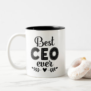 Bester CEO je Zweifarbige Tasse