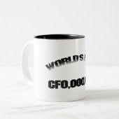 Bester CFO der Welt00.000 Zweifarbige Tasse (Vorderseite Links)