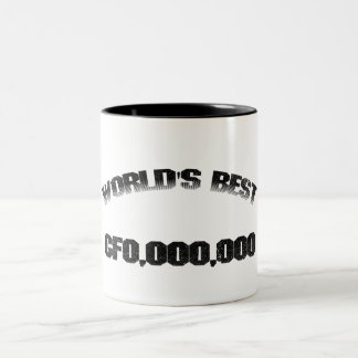 Bester CFO der Welt00.000 Zweifarbige Tasse