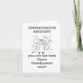 Bester Chaos-Koordinator, Admin-Assistenzkarte Karte (Vorderseite)