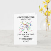 Bester Chaos-Koordinator, Admin-Assistenzkarte Karte (Gelbe Blume)