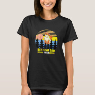 Bester Chat-Vater Ever Funny Vintag T-Shirt