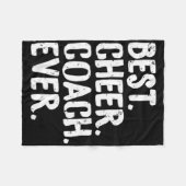 Bester Cheer Coach Ever Cheerleading Squad Lehrer Fleecedecke (Vorderseite (Horizontal))
