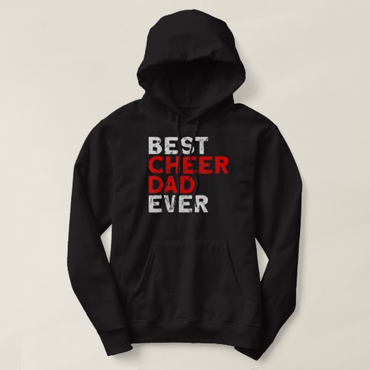 Bester Cheer Vater je Cheerleader Vater Hoodie (Design vorne)