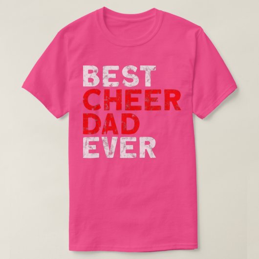 Bester Cheer Vater je Cheerleader Vater T-Shirt (Design vorne)