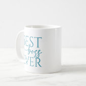 Bester Chef Aller Zeiten Personalisierter Kaffeebe Kaffeetasse (Vorderseite Links)