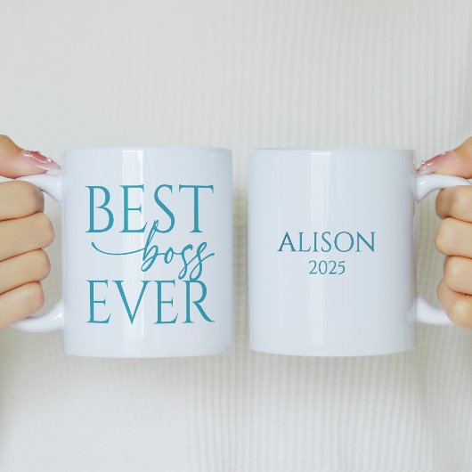 Bester Chef Aller Zeiten Personalisierter Kaffeebe Kaffeetasse