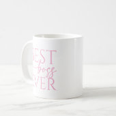 Bester Chef Aller Zeiten Personalisierter Kaffeebe Kaffeetasse (Vorderseite Links)