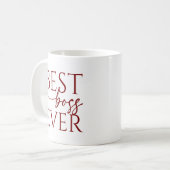 Bester Chef Aller Zeiten Personalisierter Kaffeebe Kaffeetasse (Vorderseite Links)