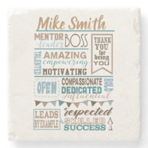 Bester Chef-Anerkennungs-Geschenk-Untersetzer