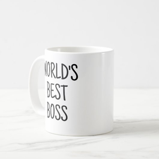Bester Chef der Funny World Kaffeetasse (Vorderseite Links)