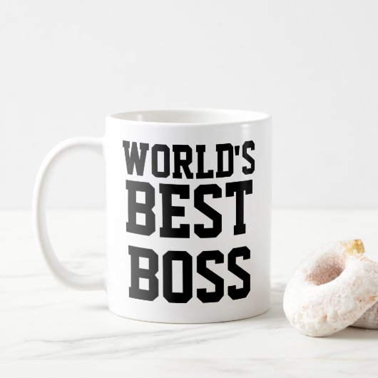 Bester Chef der Funny World Kaffeetasse (Mit Donut)
