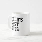 Bester Chef der Funny World Kaffeetasse (Vorderseite Links)