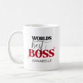 Bester Chef der Welt Kaffeetasse (Links)