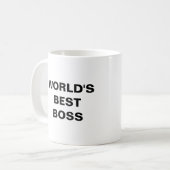 Bester Chef der Welt Kaffeetasse (Vorderseite Links)