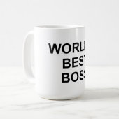 Bester Chef der Welt Kaffeetasse (Vorderseite Links)
