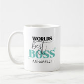 Bester Chef der Welt Kaffeetasse (Links)