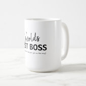 Bester Chef der Welt Lustiges Geschenk Kaffeetasse (VorderseiteRechts)