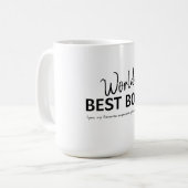 Bester Chef der Welt Lustiges Geschenk Kaffeetasse (Vorderseite Links)