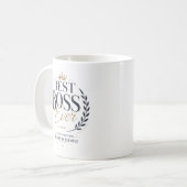 Bester Chef ever Danke Kaffeetasse (Vorderseite Links)