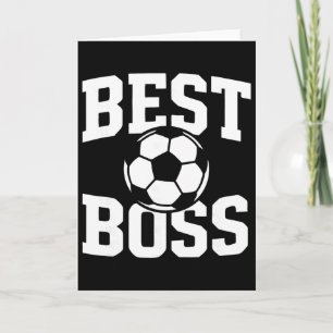 Bester Chef Fußballtrainer Teamleiter Manager Karte