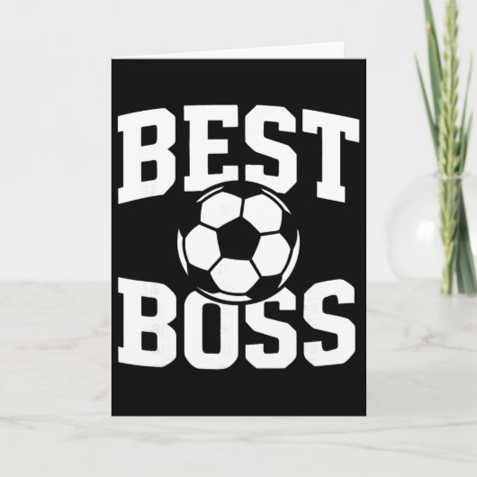 Bester Chef Fußballtrainer Teamleiter Manager Karte (Vorderseite)