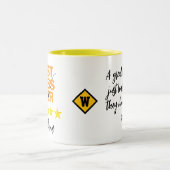 Bester Chef Tasse (Namensinitialen Monogramm Sloga (Mittel)