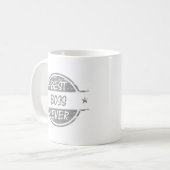 Bester Chef überhaupt grau Kaffeetasse (Vorderseite Links)