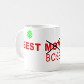 Bester Chef überhaupt Kaffeetasse (Vorderseite Links)