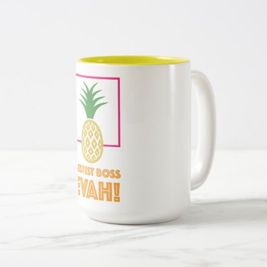 Bester Chef überhaupt Zweifarbige Tasse (VorderseiteRechts)