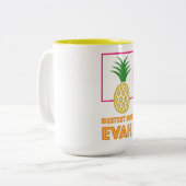 Bester Chef überhaupt Zweifarbige Tasse (Vorderseite Links)