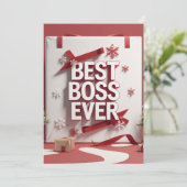 Bester Chef Weihnachten (Stehend Vorderseite)