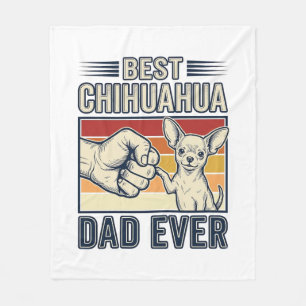 Bester Chihuahua-Vater Aller Zeiten Vintage-Hund-S Fleecedecke