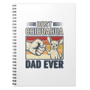 Bester Chihuahua-Vater Aller Zeiten Vintage-Hund-S Notizblock